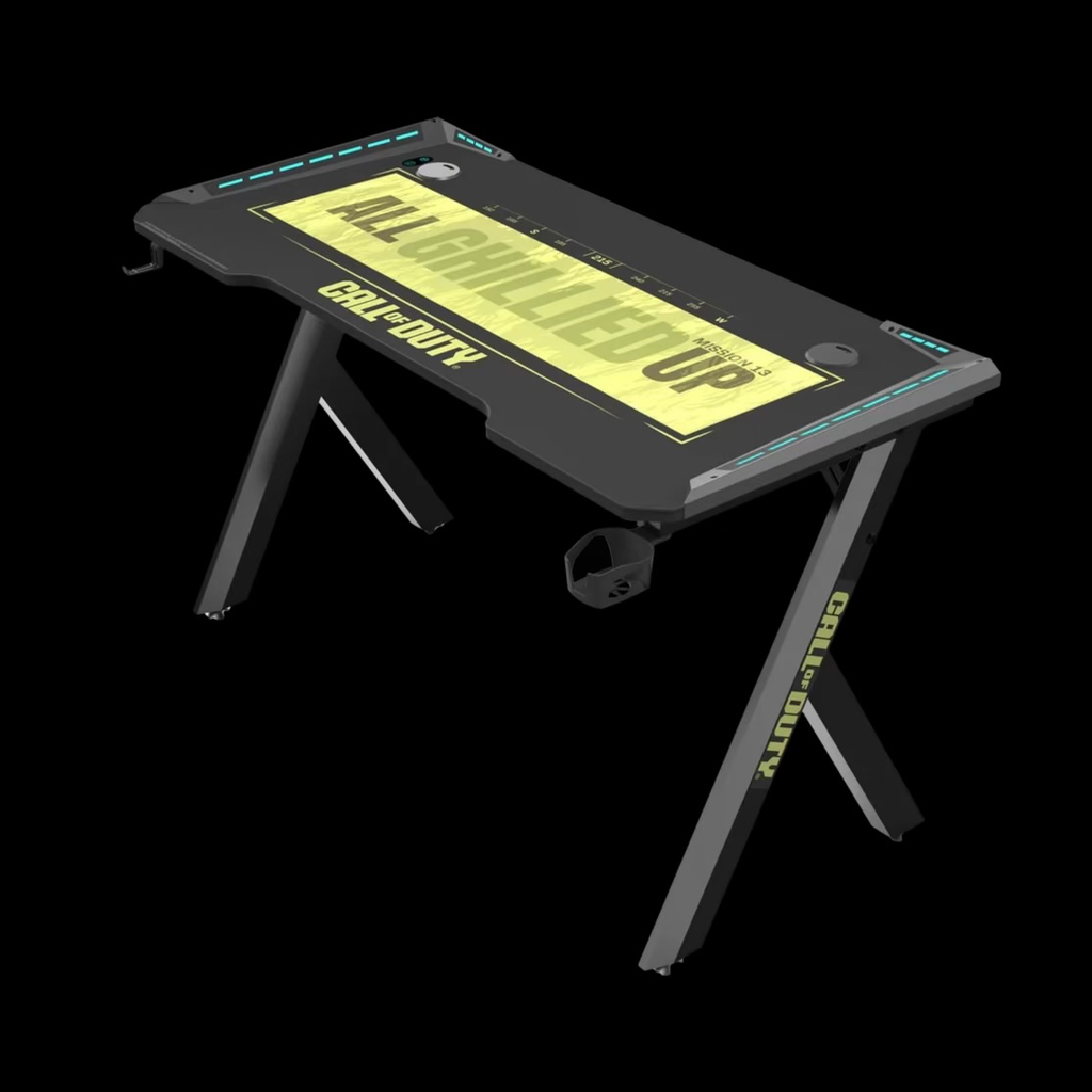 ميز  Dimensions: 1200 mm (length) x 600 mm (width) x 720 mm (height).  Call of Duty (COD) Hawksbill Series RGB