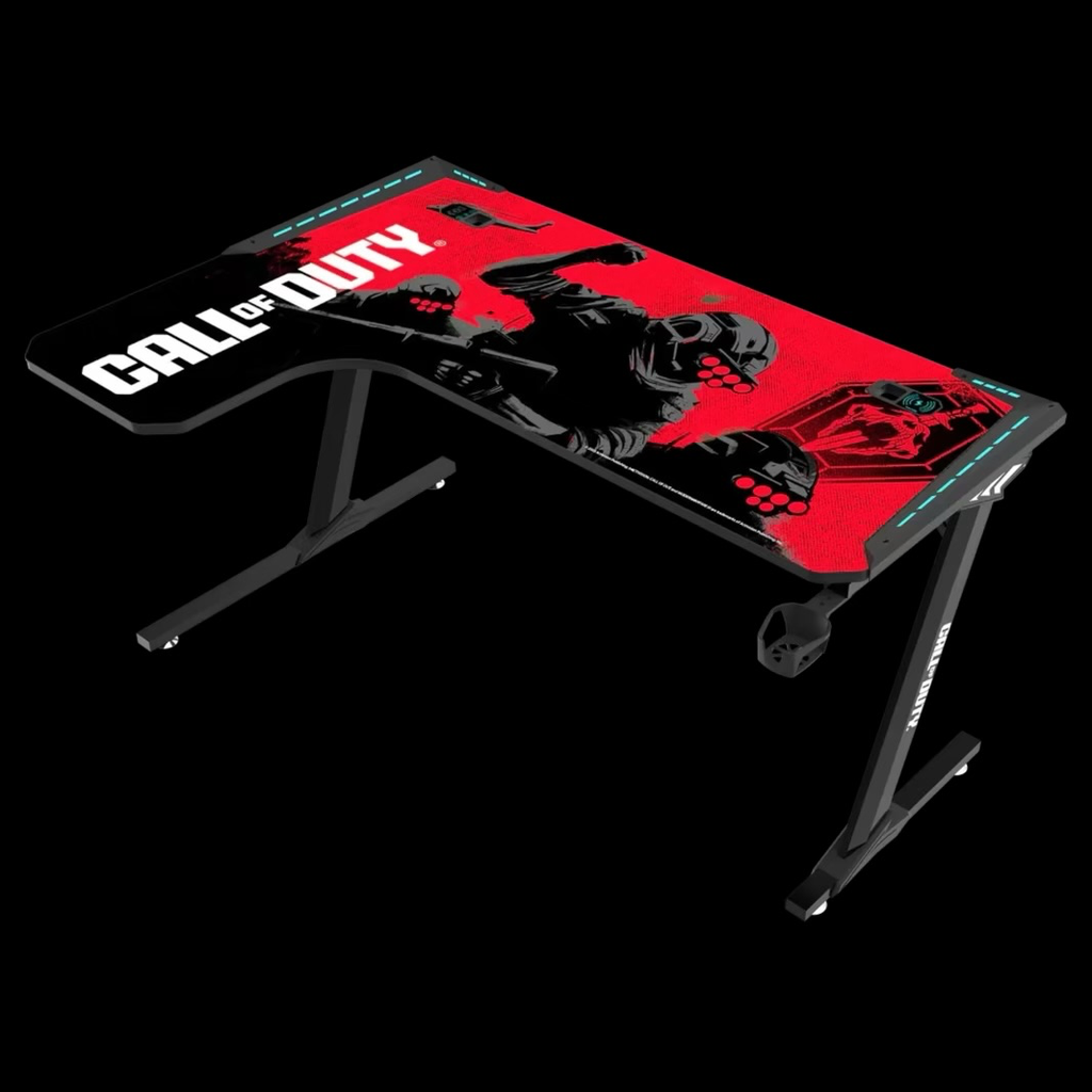 Dimensions: 1400 mm (length) x 600 mm (width) x 720 mm (height).  ميز Call of Duty Phantom XL-L Series L-Shaped RGB